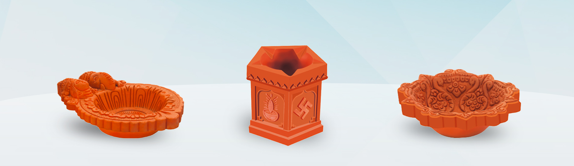 Glazed and red codiya range — Yamuna Ceramic