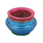 Colour Codia — coloured clay diya by Yamuna Ceramic