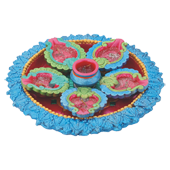 Colour Thali — handcrafted ceramic thali by Yamuna Ceramic