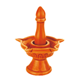 Glazed Codiya — premium glazed clay diya by Yamuna Ceramic