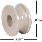Reel Glazed — glazed ceramic reel by Yamuna Ceramic
