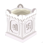 White Codiya — pure white clay diya by Yamuna Ceramic